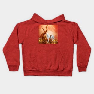 Wonderful unicorn with fairy Kids Hoodie